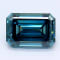 1.30ct Deep Blue Emerald Cut Lab-Grown Diamond SI2 Clarity IGI Certified