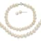 Rhodium Over Sterling Silver Multi-color Freshwater Pearl
Necklace/Bracelet/Earring Set