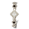 Ladies Charles Hubert Black Agate and White Howlite Bracelet Watch