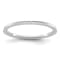 14K White Gold 1.2mm Criss-Cross Pattern Stackable Expressions Band