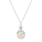 12mm Shell Pearl And White Cubic Zirconia Rhodium Over Sterling Silver
Octopus Pendant 0.01ctw