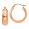 14k Rose Gold 13/16" Hoop Earrings