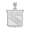 Rhodium Over Sterling Silver NHL LogoArt New York Rangers Large Pendant