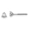 14K White Gold Lab Grown Diamond 1/3ctw VS/SI GH Screw Back 3-Prong Earrings