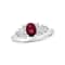 0.63ctw Ruby and Diamond Ring in 14k White Gold