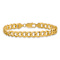 10k Yellow Gold 7.75mm Flat Beveled Curb Link Bracelet