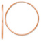 14k Rose Gold 1 1/2" Polished Endless Tube Hoop Earrings