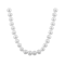 8-8.5mm White Cultured Freshwater Pearl Sterling Silver Strand Necklace