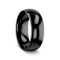RAVEN Domed Black Tungsten Wedding Band 7mm