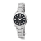 Ladies Charles Hubert Stainless Steel Black Dial Watch