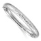 Rhodium Over 14k White Gold 8mm Textured and Diamond-Cut Hinged Bangle