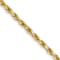 10k Yellow Gold 1.3mm Diamond-Cut Rope Link Bracelet