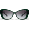 Chanel Dark Green Frame with Pearl Detail/Gray Gradient Lens Sunglasses