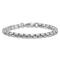 Rhodium Over Sterling Silver 6.0mm Box 8.5 Inch Chain