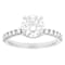 Lab-Grown Diamond Solitaire Ring In 14K White Gold 2.50ctw