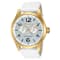 Invicta Specialty 48mm White Dial Leather Band Quartz Watch
