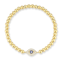 Sterling Statements 14K Yellow Gold Over Sterling Silver CZ Evil Eye
Ball Stretch Bracelet