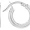 Polished Hoop Earrings In Sterling Silver 0.65 Inch