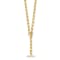 14K Yellow Gold Paperclip Y-drop 24-inch Toggle Necklace