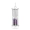 Amethyst Rhodium Over Sterling Silver Hourglass Sand Timer Pendant