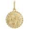 Taurus Zodiac Medallion Pendant In Solid 14K Yellow Gold
