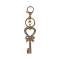 Gold Tone Clear Crystal Key Chain