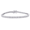 5 1/10 CT DEW Created Moissanite Tennis Bracelet in Sterling Silver