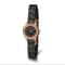 Charles Hubert Ladies Stainless Steel with Ceramic Band Black Dial Watch