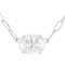 Oval Moissanite Solitaire Pendant Necklace In Platinum-Enhanced Sterling Silver
