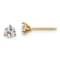 White Lab-Grown Diamond 14k Yellow Gold G-H SI Martini Stud Earrings 0.50ctw