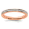 14K Rose Gold Stackable Expressions Diamond Ring 0.096ctw