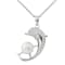 8-9mm White Cultured Freshwater Pearl Sterling Silver Pendant W/Chain