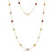 Multi-Gem 14k Yellow Gold 18" Necklace 10.45ctw