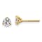 14K Yellow Gold Lab Grown Diamond 2/3ctw VS/SI GH 3 Prong Earrings