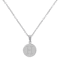 Initial H Charm Pendant Necklace In Silver-Tone