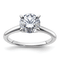 Rhodium Over 14K White Gold 1 3/4 ct. G H I True Light Round Moissanite
Solitaire Ring