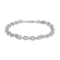 Moissanite Sterling Silver Link Bracelet