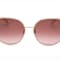 Kate Spade Yara Red Gold Square Frame / Pink Lenses Sunglasses