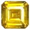 Yellow Sapphire Loose Gemstone 8.7x8.7mm Emerald Cut 4.06ct