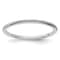 Rhodium Over 10K White Gold 1.2mm Twisted Wire Pattern Stackable
Expressions Band