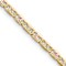 14k Yellow Gold, 14k Rose Gold and 14k White Gold 3.2mm Pavé Valentino
18 Inch Chain