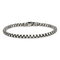 Sterling Silver Antiqued and Satin 4.0mm Box 8 Inch Chain