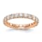 14K Rose Gold Lab Grown Diamond SI+, H+, Eternity Band