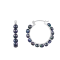 4-5mm Black Cultured Freshwater Pearl Rhodium Over Sterling Silver Earrings