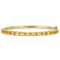 Oval Citrine 18k Yellow Gold Over Sterling Silver Bangle Bracelet 6.75ctw