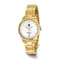 Ladies Charles Hubert Gold Plated Stainless Steel Silver-tone Dial Watch