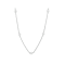 Freshwater Pearl Station Necklace In 14K White Gold 18 Inch