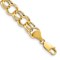 10k Yellow Gold 8.5mm Double Link Charm Bracelet