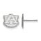 Rhodium Over Sterling Silver LogoArt Auburn University Extra Small Post Earrings