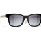 Chanel Black Frame with White Arms/Gray Lens Sunglasses